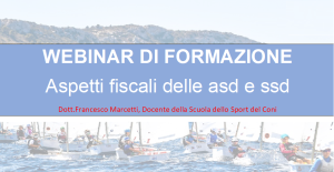 WEBINAR DI FORMAZIONE