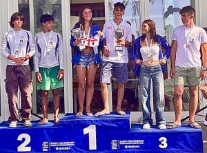 L’intero podio ai velisti del Windsurfing Club Cagliari vincitori delle Super Series Nacra 15
