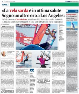 Corrado Fara presidente della Conferenza Territoriale FIV: “La mia vela tra passione, territorio e programmazione”